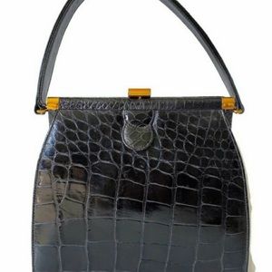 Black Crocodile Vintage purse